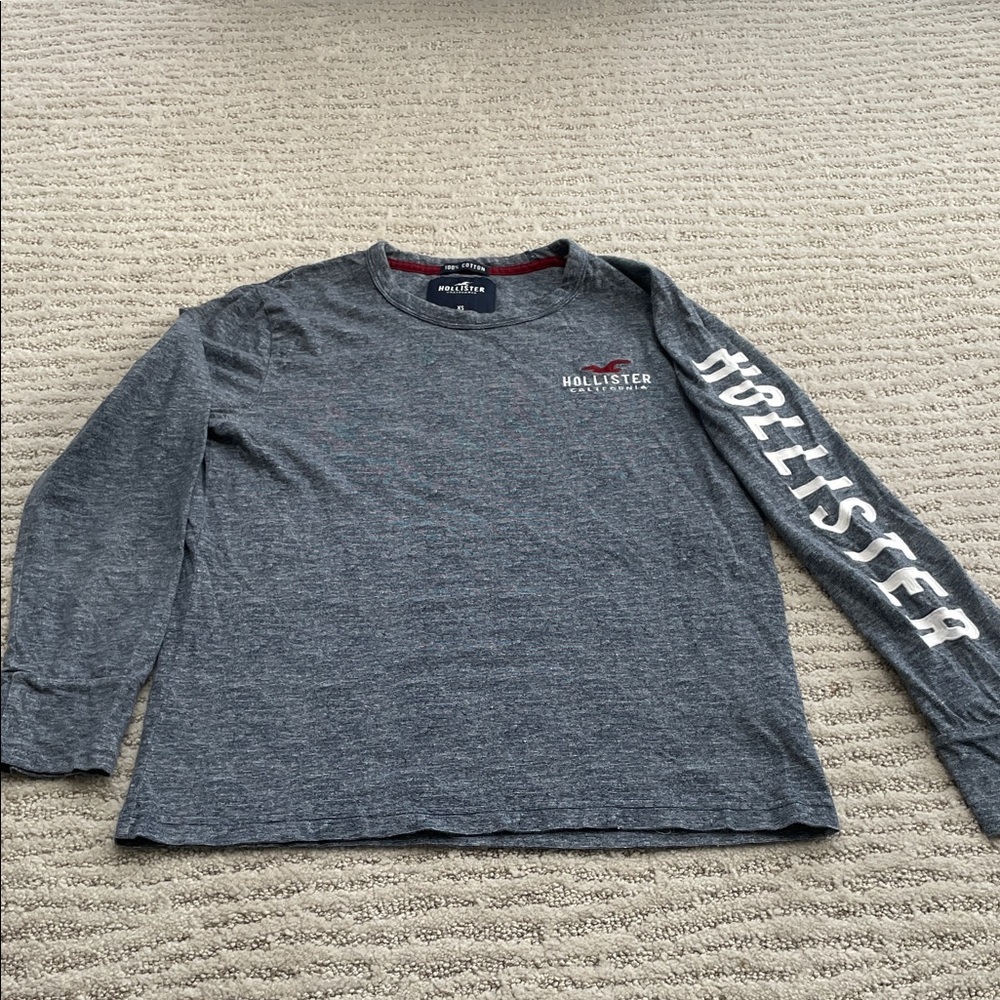 Hollister Kids Charcoal Long Sleeve Tee
